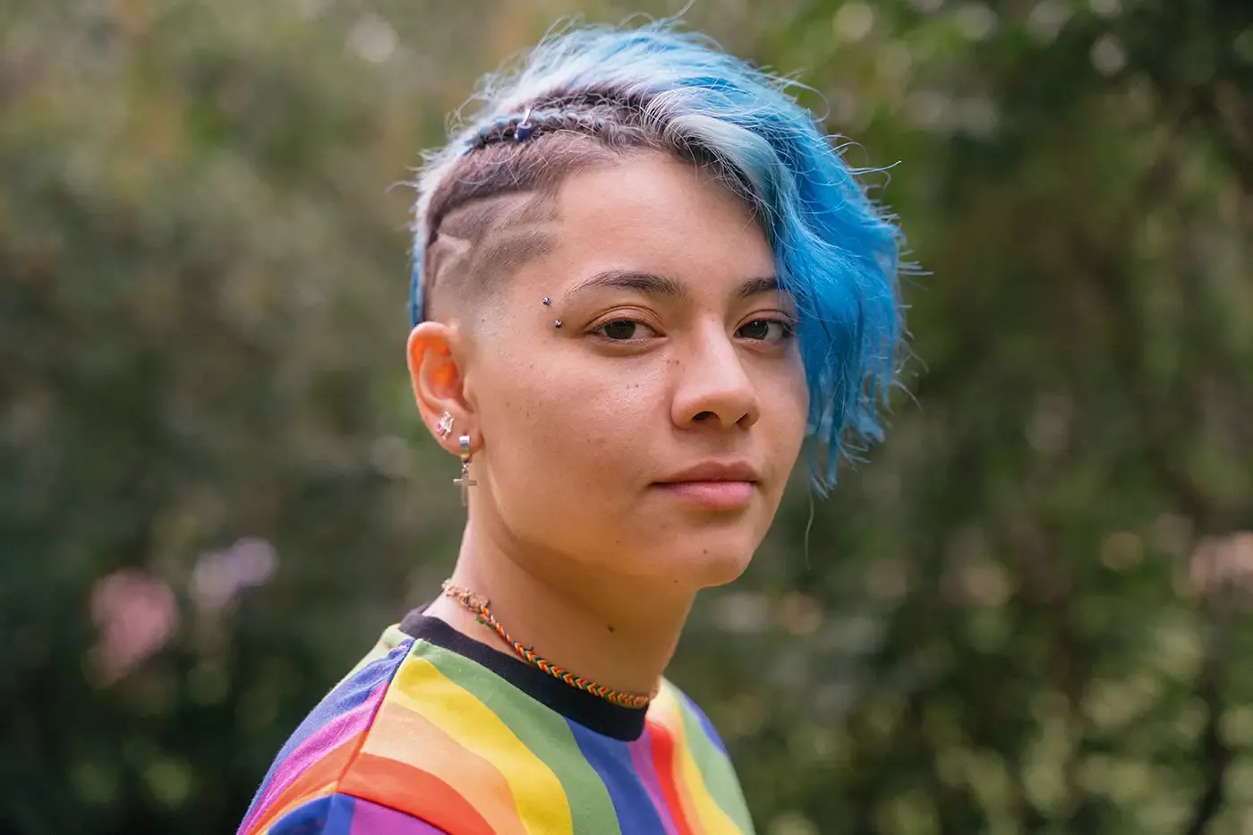 Photo of a young gay person