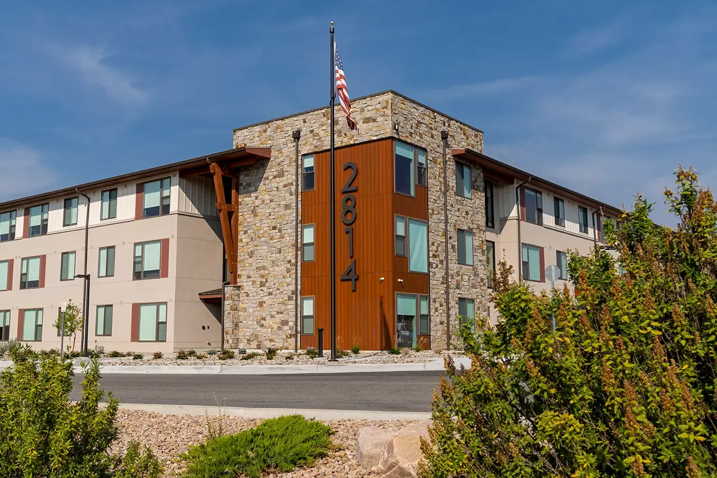 Photo of an apartment building